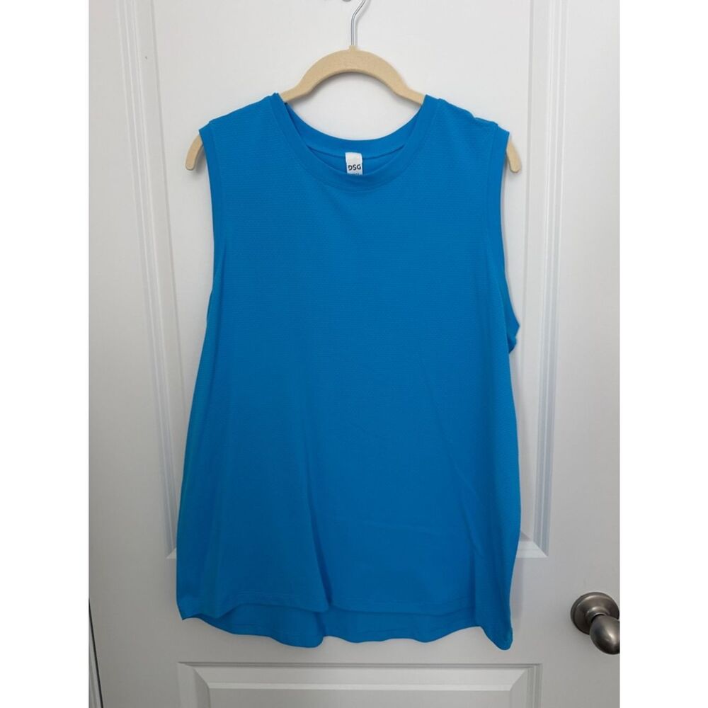 DSG Bright Blue Sleeveless Muscle Tee